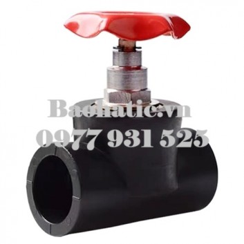 Van chặn tay xoay hàn nhiệt HDPE